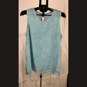 Fever Women's Blouse Size M Turquoise Polyester